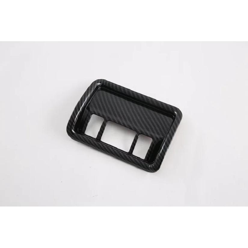 For Subaru Crosstrek Impreza  2024 Car Accessories Carbon Fiber Style Head Light Switch Button Control Panel Cover Trim