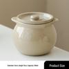Ceramic Double Boiler Stew and Egg Custard Pot with Lid