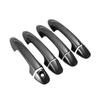 Car Decoration Door Handle Cover For Toyota Rav4 Xa40 2014- Carbon Fiber Chrome Silver Cars Accessories Styling Upgrade