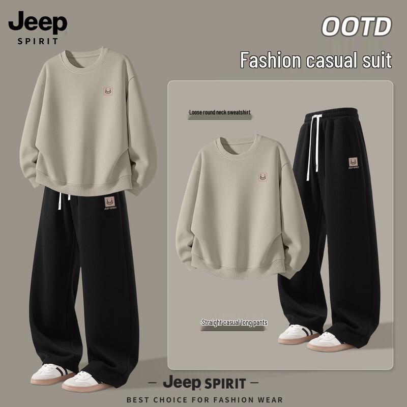 JEEP SPIRIT Men s American Trendy Sportswear Set M