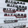 FUP1 3D Auto Kotflügel BITURBO 4MATIC Plakette Emblem Aufkleber Für Mercedes C43 AMG W205 W204 E43 W213 W212 GLC43 GLE43 W166 W167 Zubehör