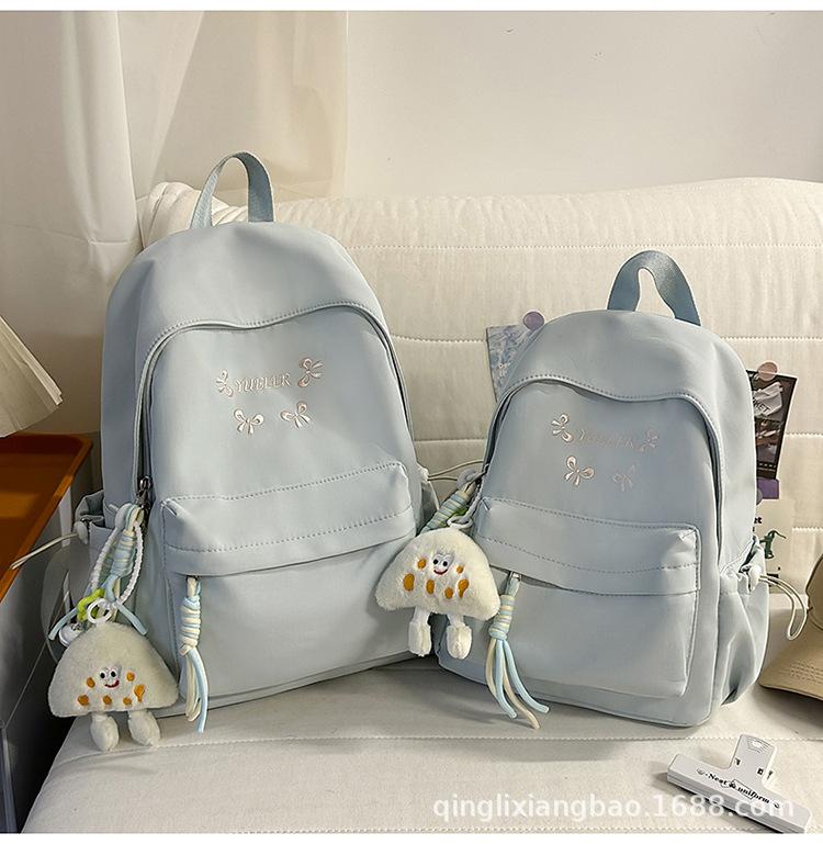 Schoolbag Schoolbag Female Junior High School Student High School Student Versatile Backpack New High Value Large Capacity Weight Backpack