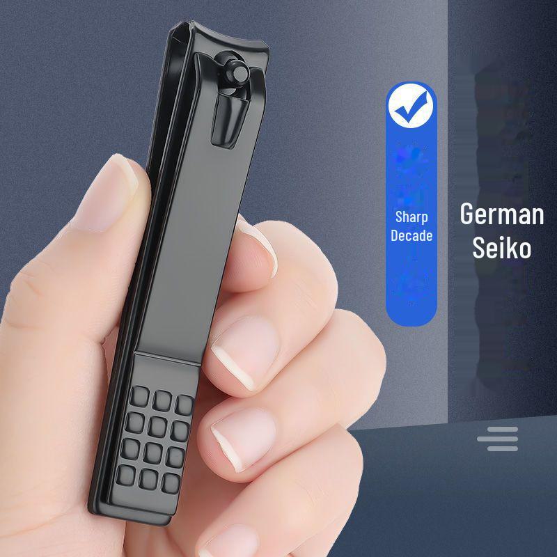 Gradient Nail Clippers Set with Rotating Bag: Includes Large & Small Oblique Clippers and Scissors