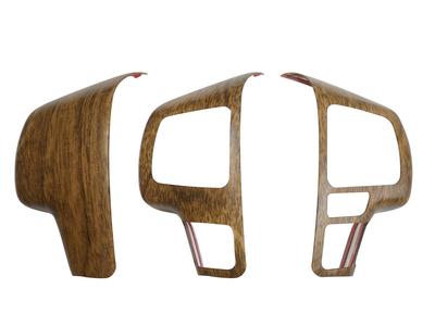 200 Series and 8th Steering Switch Natural Wood Finish TRISTAR'S [Hiace 6th, 7th, Generation] Panel, 3-Piece,