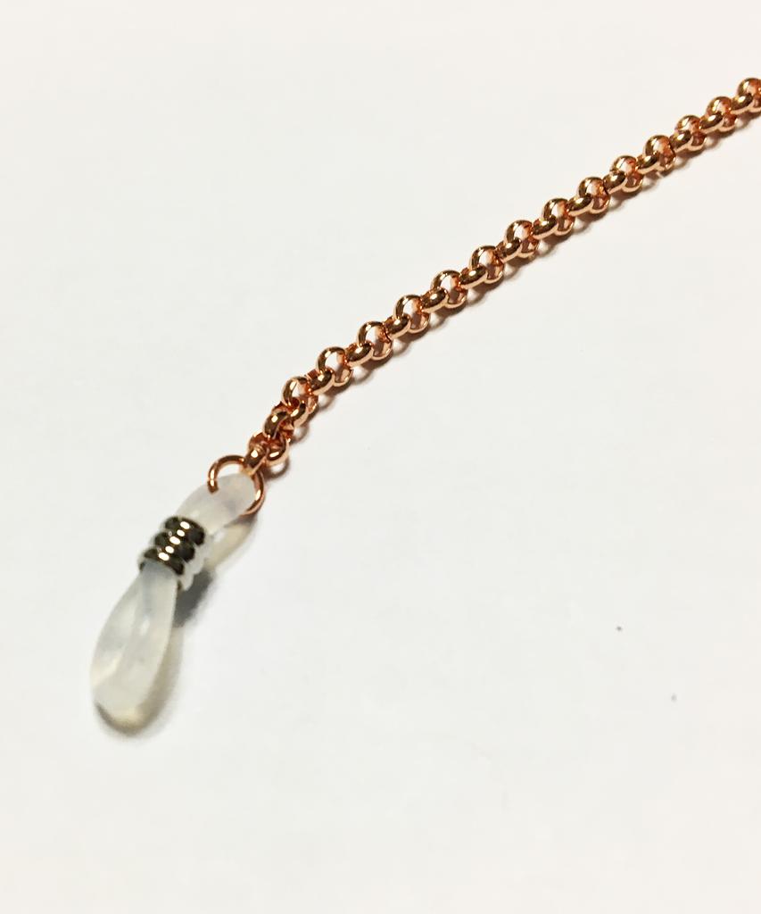 Segseuto [Surgical Steel][Eyeglass Chain] W-Type 002 E.L Rosegold