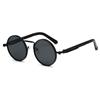 Retro Punk Spring Leg Round Sunglasses Men Metal Blue Myopia Lens Prescription Sun Glasses Women 0 -0.5 -0.75 To -6.0