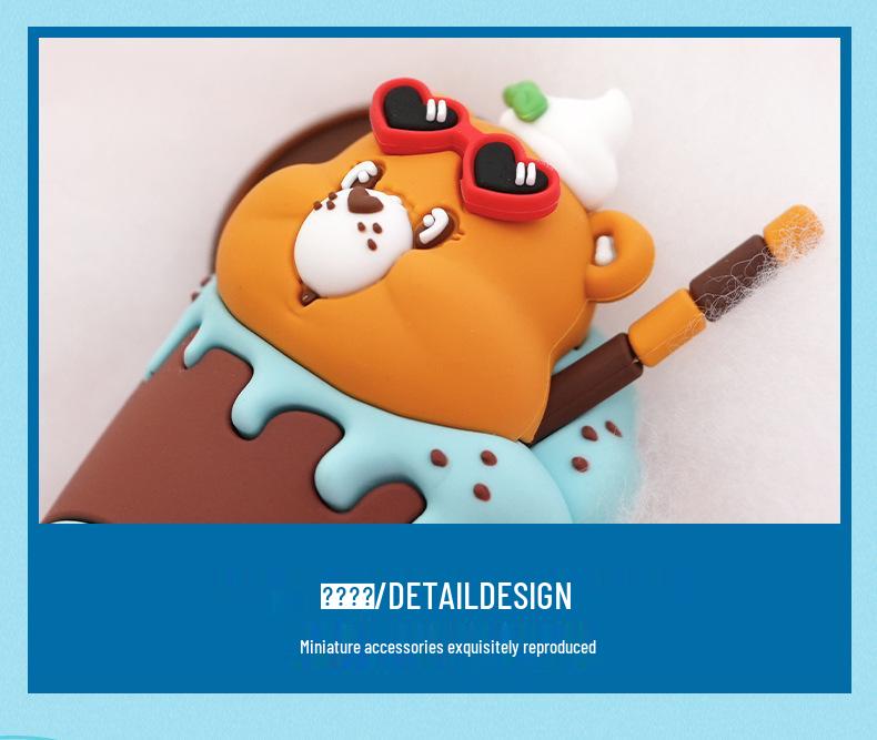 Care Bears Love Bear Ice Cream Fridge Magnet - Cute Cartoon Mint Cookie Design