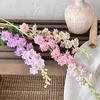 Larkspur Artificial Flowers Realistic Delphinium with Bendable Stems Rustic Floor Vase Decor for Home Wedding Decor Reusable Floral Arrangements