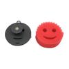 Sponge Holder Magnetic Wall Mounted Quick Drying Sponge Organizer with Smile Face Cutouts Minimalist Design Sponge Drying Rack