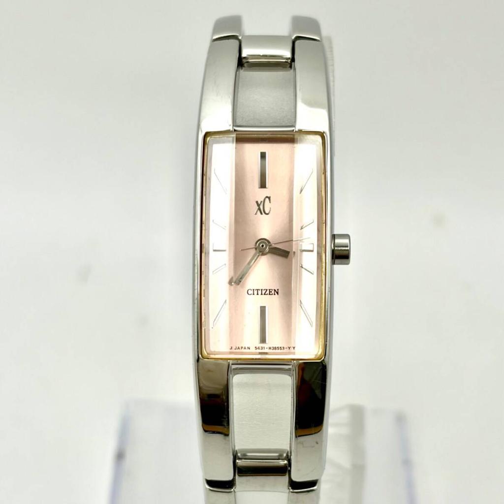 CITIZEN XC Cross Sea Watch Pink Cut Glass Bangle 972544 [ Battery] Women's 5431-H22684