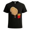 Potato Pooping Fries Funny French Fries Potato Lover Mens Tshirt Tee Top
