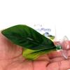 1Pcs Fish Tank Fake Plants Decoration Green Leaf Hammock For Betta Fish Stress-Reducing Aquarium Decor With Suction Cup