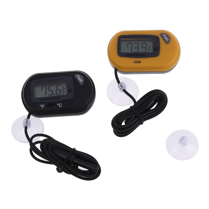 Lcd Digital Fish Tank Reptile Aquarium Water Meter Thermometer Temperature