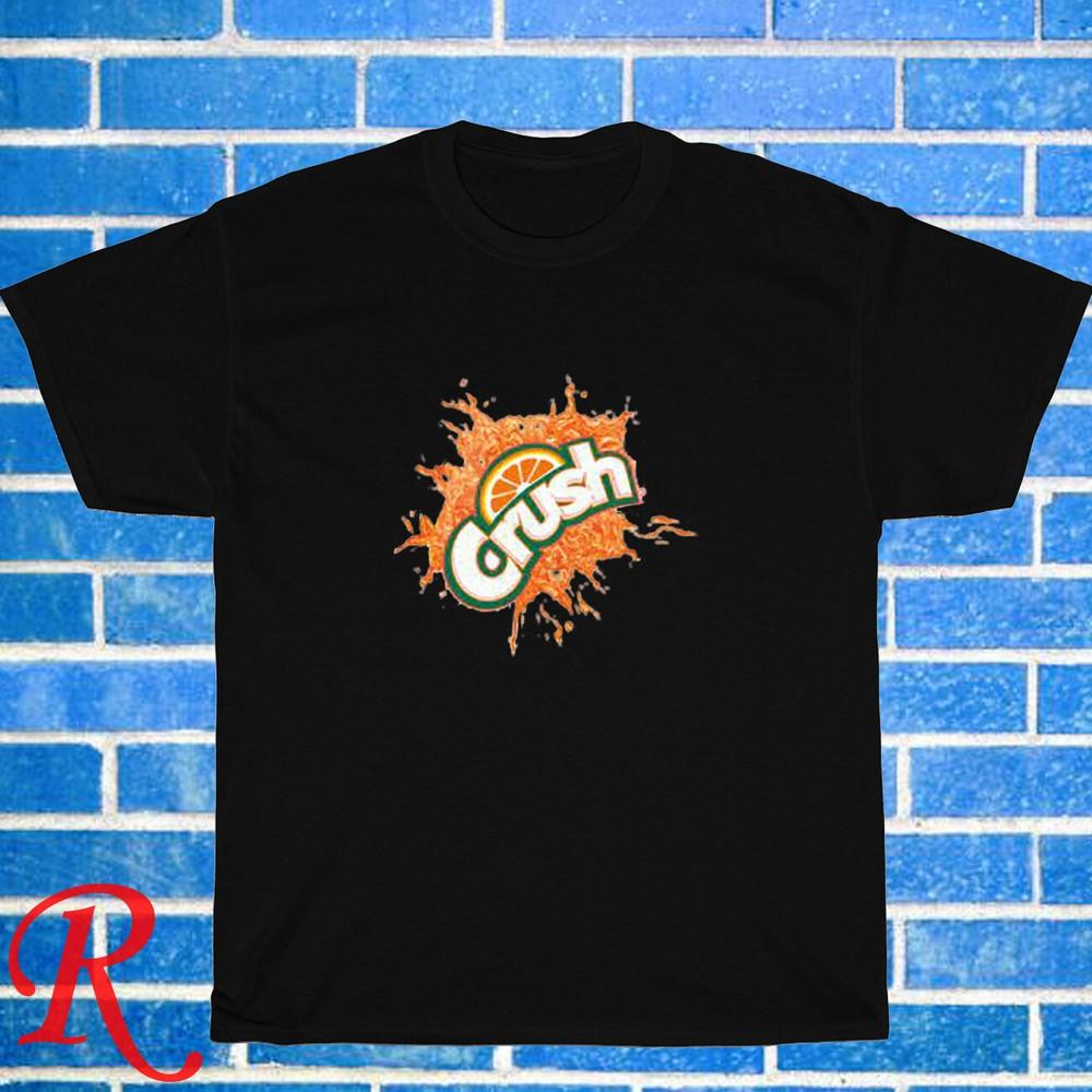 

New! Crush Orange Soda Logo Black Grey Navy White Size S-5XL Unisex T-Shirt 3XL
