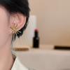 Personalized Fireworks Earrings: Minimalist Geometric Studs for Women - Luxurious, Elegant, and Irregular Design.