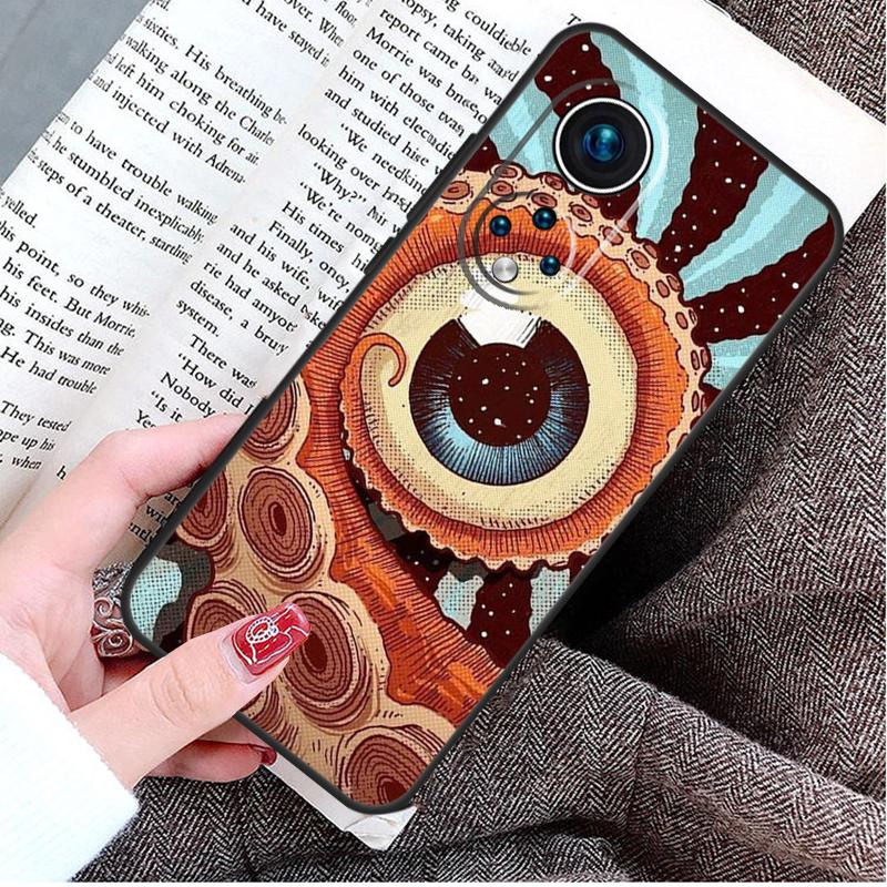 Eye Illustration Case For Honor 90 Lite 70 50 Magic 6 5 Pro Honor X8a X9a X6a X7a X8 X9 X8b X9b Back Cover
