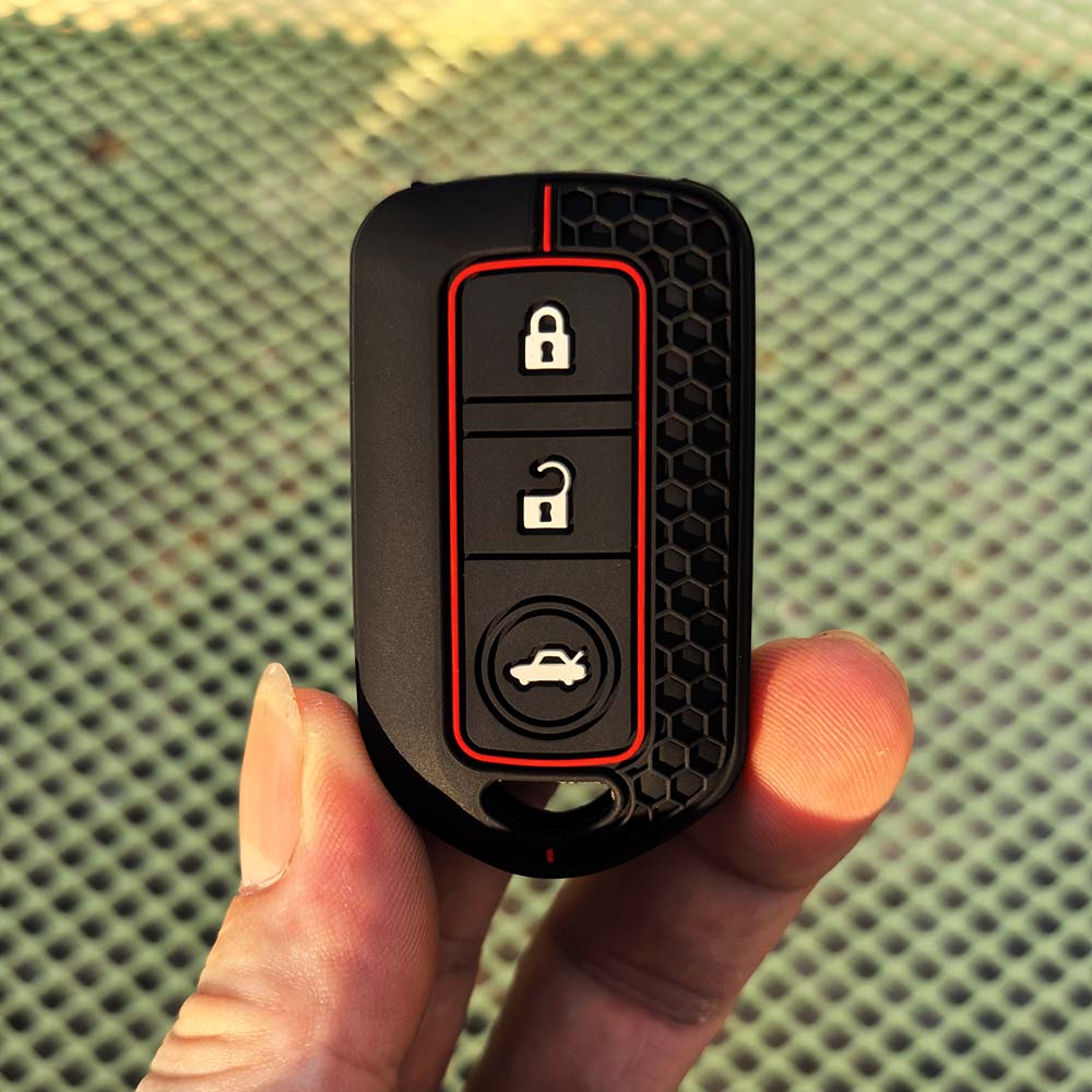 New Silicone Car Remote Key Case Cover For Toyota Vios 2014     Keychain Key Holder Fob Key Shell Accessories