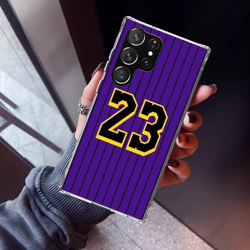 Basketball 23 24 8 Number Phone Case For Samsung Galaxy S23 S24 S25 Edge S26 Ultra S22 + S21 Plus S20 FE Cover Silicone Print Sh