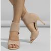 Eilyken Frühling Sexy Mode Stiefeletten Frauen Komfort Peep Toe Gestrickte Stretch Stilettos Dünne Fersen Cut-Out Tanzen Sandalen