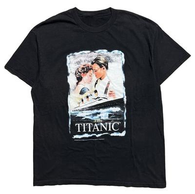 NEW Titanic 90s T-Shirt Leonardo DiCaprio Movie Promo 1996 Size S-5XL Reprint Unisex T-Shirt