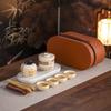 Dunhuang Ru Kiln Travel Tea Set Company Conference Anniversary Gifts for Customers Practical Souvenirs