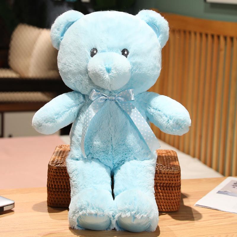 Teddy Bear Plush Toy Cute Stuffed Soft Animal Bear with Ribbon Doll for Kids Baby Children Birthday Gift Valentine's Gift