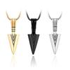 Cross-Border Men's Indian Arrow Titanium Steel Hip Hop Punk Necklace