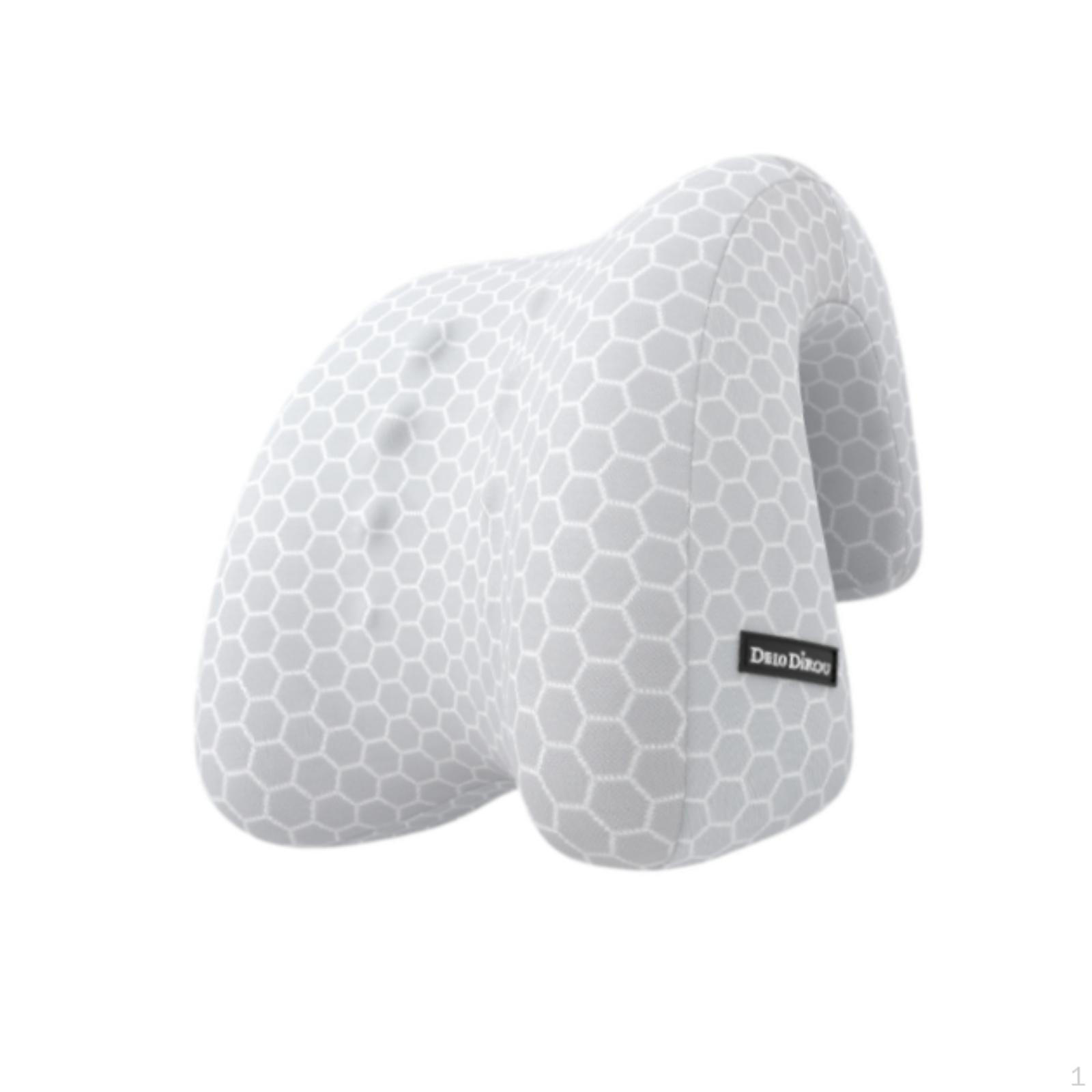 

Подушка-подголовник для кресла с эффектом памяти, универсальная поддержка для шеи для офиса серый