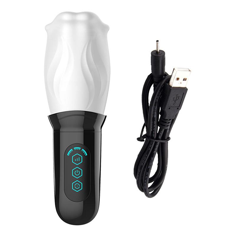 Male Masturbator Oral Sex Trainer Vibrator Sex Toys for Men Vagina Real Pussy Adult Delay Automatic Climax Glans Stimulate Man