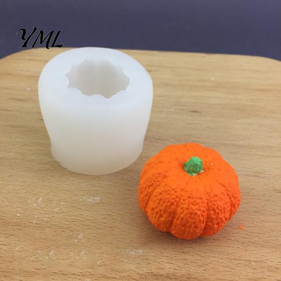 Decorative Molds for Cakes 3D Halloween Pumpkin Silicone Mold, Fondant Cake Chocolate Candy Jelly Making Reusable Non Stick Flexible Baking