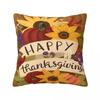 Pillow Case Happy Thanksgiving Day Soft Pillow Cover Morden Cushion Cover Graphic Pillowcases For Sofa Bedroom Home Decor