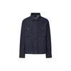 Solid Color Long Sleeve Denim Jacket Unisex Jackets Blue 444552-68