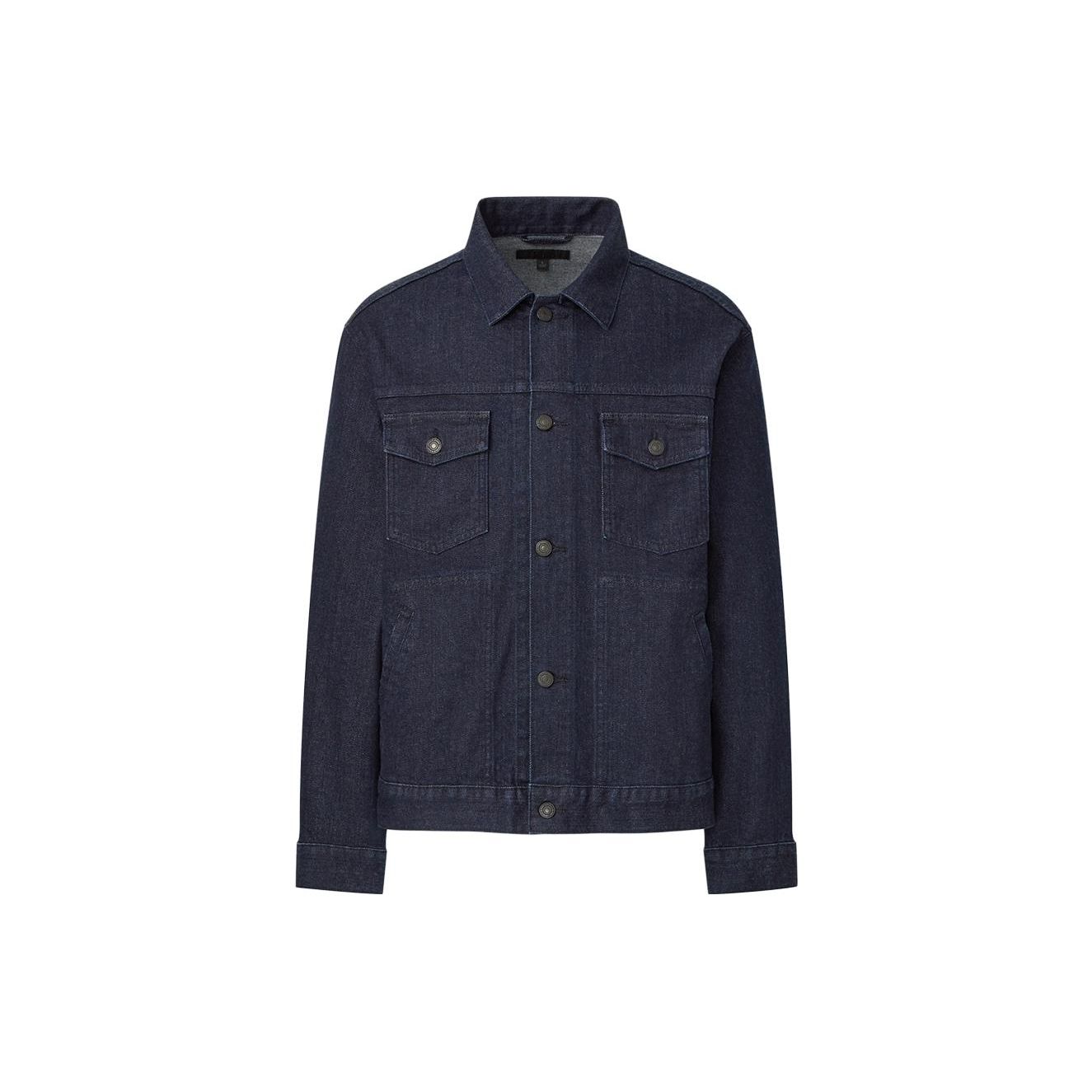 UNIQLO Solid Color Long Sleeve Denim