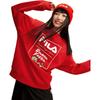 FILA Da Da Long Series New Year Pullover 2024 Spring Sweatshirt Unisex tops Legendary-Red F11U419201FRD
