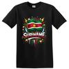 T-shirt Drapeau du Suriname avec Éclaboussures de Peinture Microphones Art Héritage Patriotique T-shirt