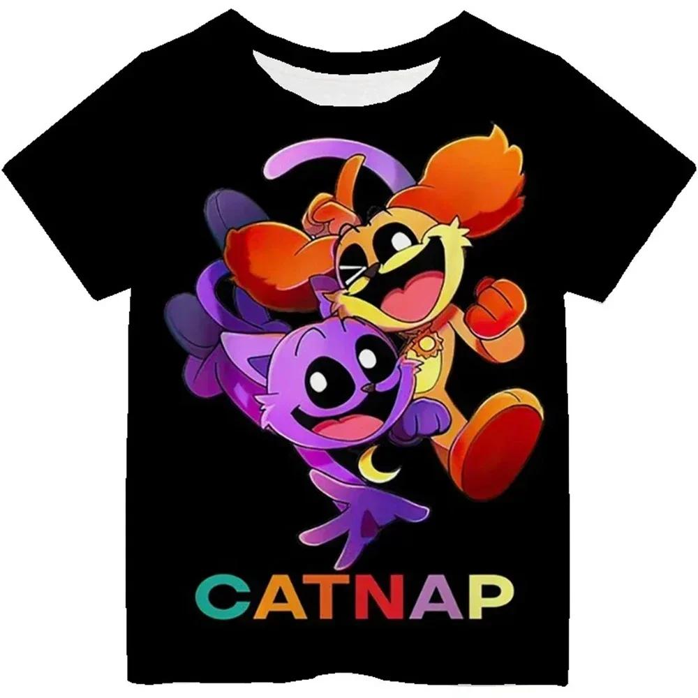 Children T Shirt Smiling Critters 3D Print Short Sleeve T-Shirt Cartoon Kids Tops Summer Clothing Casual Tee Kids Adults T-shirt