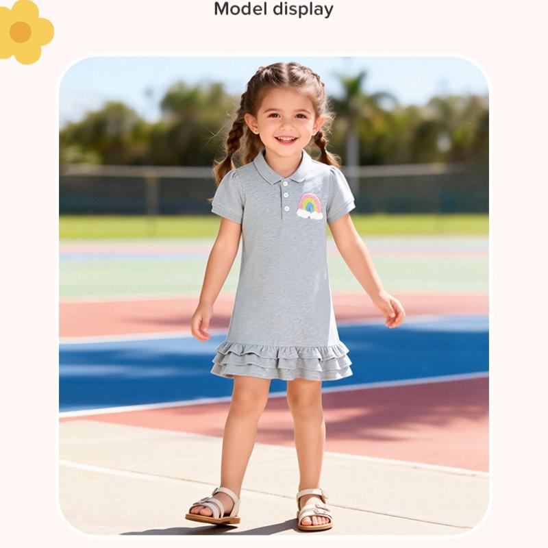 Children's Clothing, Children's Dress, Short Sleeved Children's Dress, Summer New Item, Pure Cotton Girls' Princess Dress