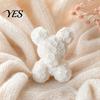 Integrated Molding Ornament Romantic Rose Ornament, Bear Decorative Sculpture for Healing Design Valentine Day Anniversaries Birthdays Multi-Scene Use