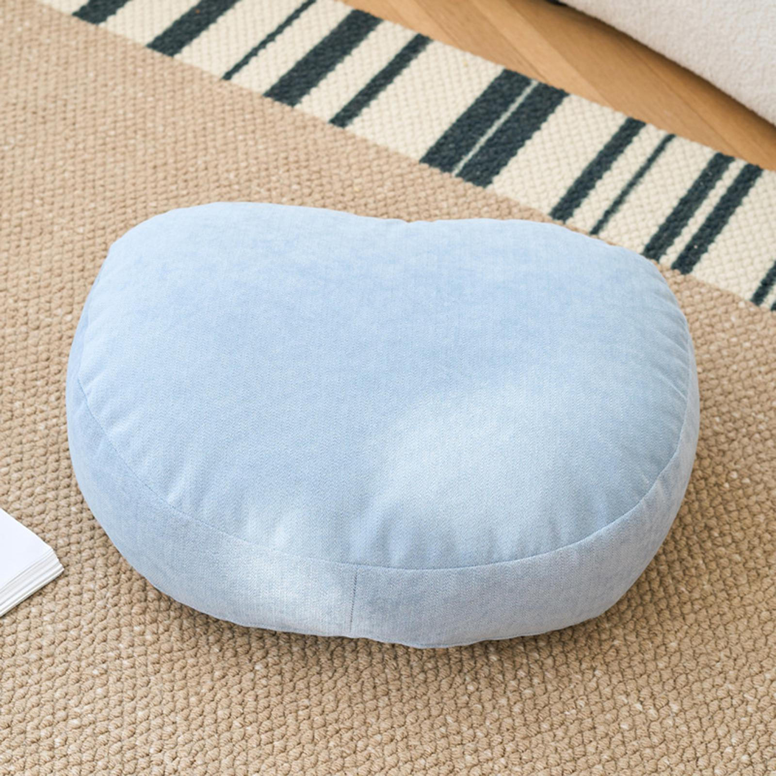 

Decorative Cushion with Lumbar Support for Balcony, Airplane, Home Or Couch Lake blue
