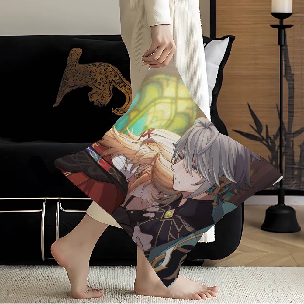 Genshin Impact Kaveh Alhaitham Cushion Cover Inches Farmhouse Decor Home Throw Pillow Covers for Couch Decorations