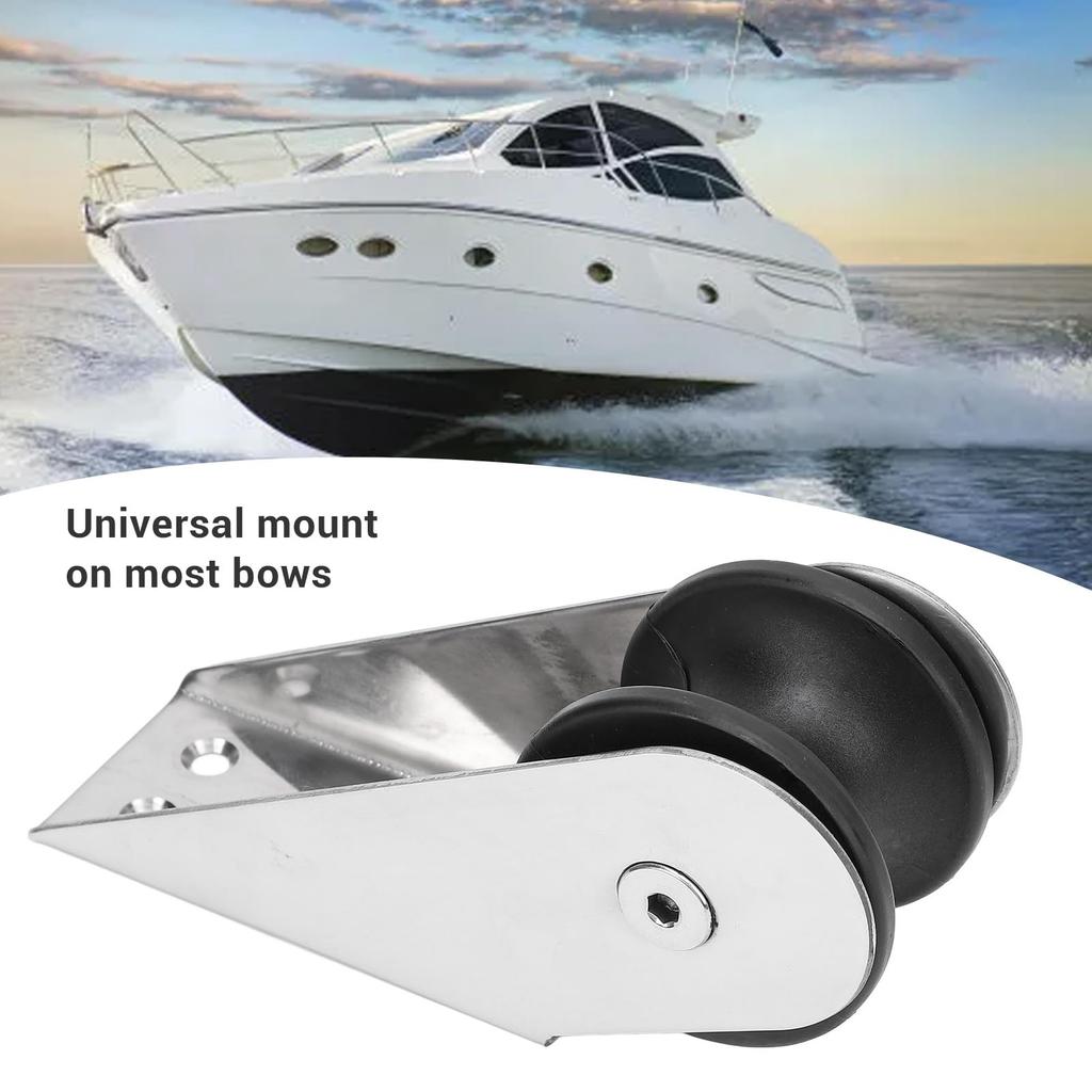 Bow Anchor Roller, Stainless Steel Boat Bow Anchor Roller Lift Roller Replacement, Bow Anchor