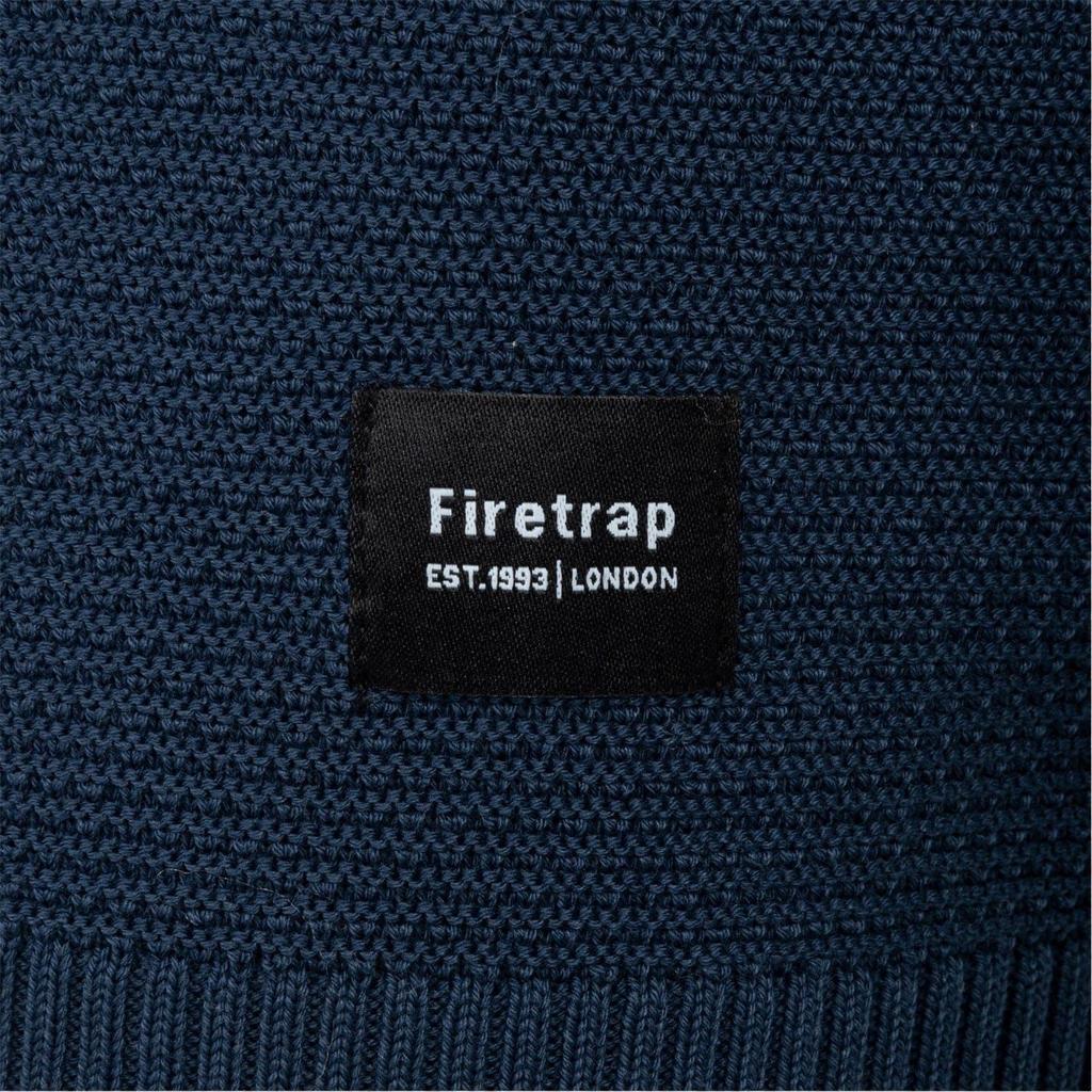 Firetrap Mens Knitted Crew Neck Jumper