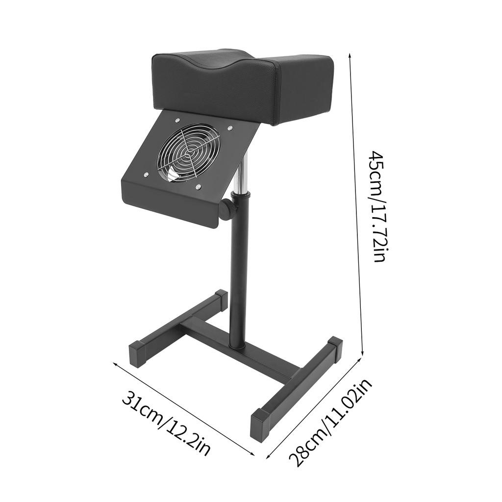 Beauty Salon Spa Lift Footrest Nail Bench With Dust Cleaning Fan Professional Pedicure Stool Height Adjustable Manicure Chair