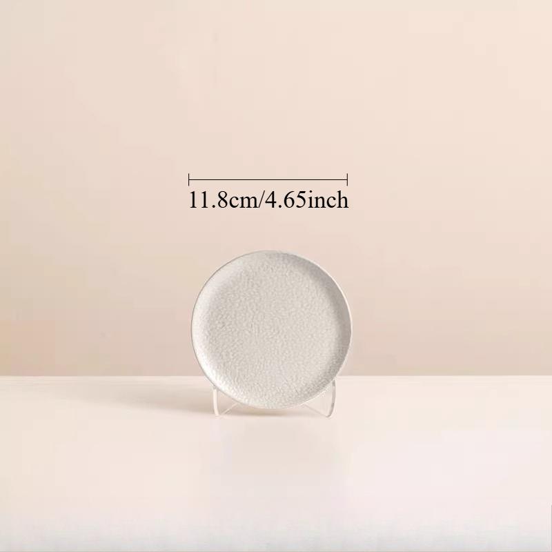 Gilded Japanese Style Plate Ceramic Handmade Plate Home Style Western Style Steak Plate Sushi Plates Household Kitchenware