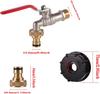 IBC Tote Tank Adapter Faucet S60X6 Faucet BC Tank adapters Valve accessories Single and double end drain faucets Shut-off valves