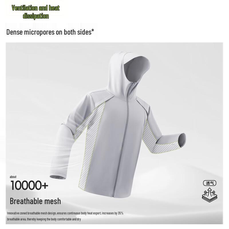 Warrior Men's Lightweight Hooded Color Block Sun Protection Jacket
