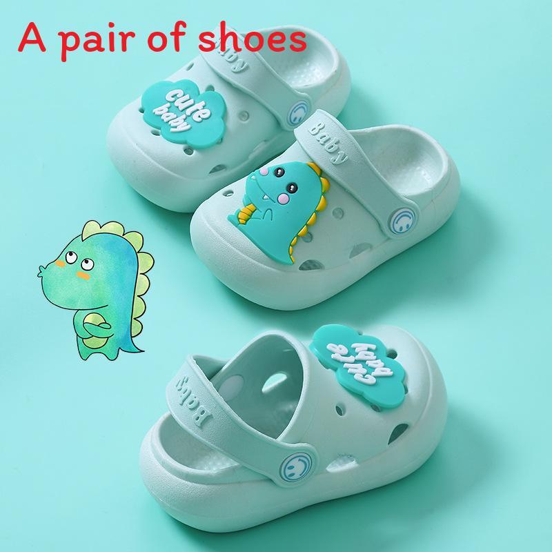 Kids Hole Shoes Pvc Breathable Waterproof Sandals With Nonslip Sole For Summer Wear