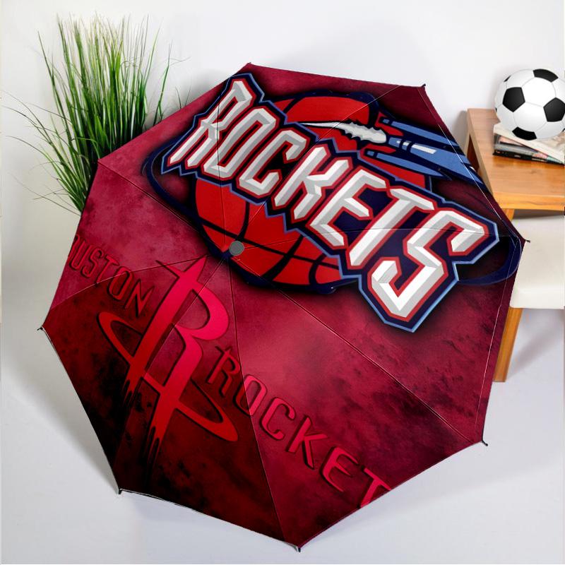 basketball Pride Rockets Umbrella 8-Frame for Travel, Camping, Casual Lightweight Portable Umbrella, Essential for Every Family Holidays Gift
