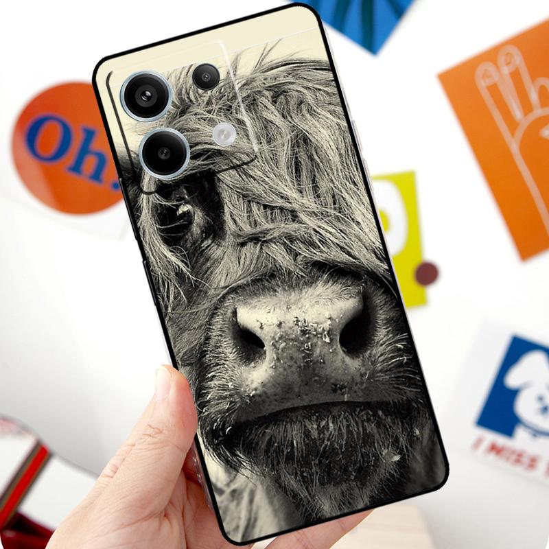 Cute Highland Cow Funda For Xiaomi Redmi Note 13 10 11 12 14 Pro 11S 12S Case For Redmi 15 12C 13C 14C 10C 15C