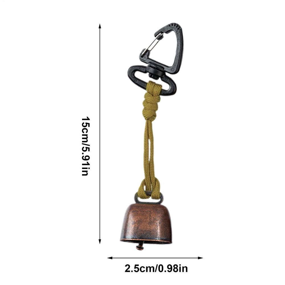 Loud Bear Bell Outdoor Camp Safety Supplies Trekking Safety Bell for Hikers Fishermen Visitors Dog Owners Travelers Hiking Trail
